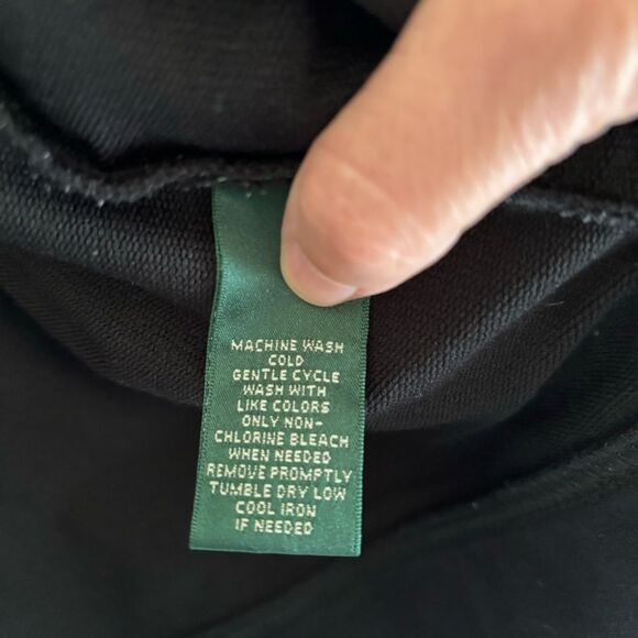 Lauren Ralph Lauren Zip Jacket Black LRL Active Soft Cotton Blend Women’s Sz XL - Picture 7 of 12